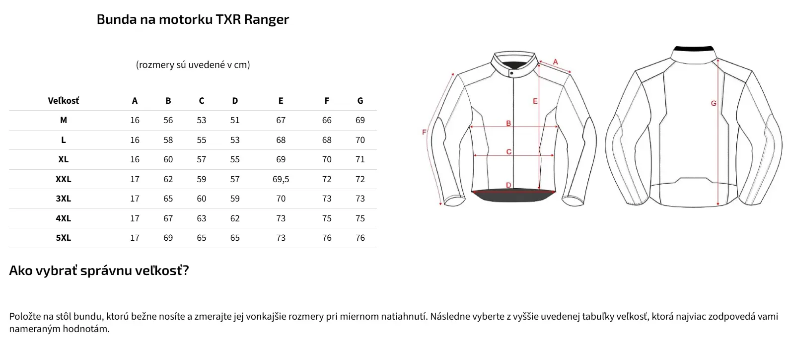 TXR Bunda na motorku Ranger tmavo hnedá 4XL